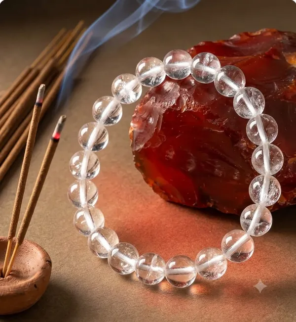 Clear_Crystal_Beaded_Bracelet_For_Unisex