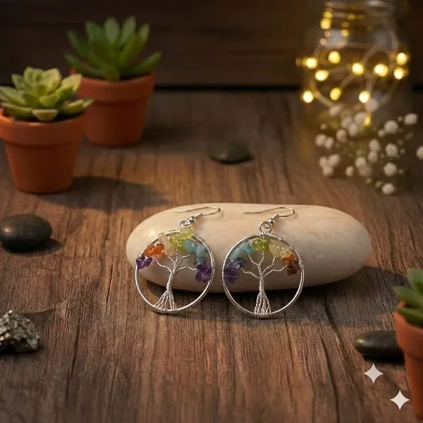 Multicolor_Silver-Tone_Seven_Stone_Tree_Of_Life_Drop_Earrings