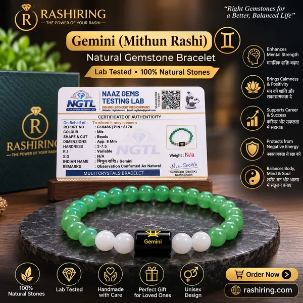 Best_Quality_Original_Green_Aventurine_&_Milky_Quartz_Zodiac_Band_for_Gemini_(मिथुन_राशि)