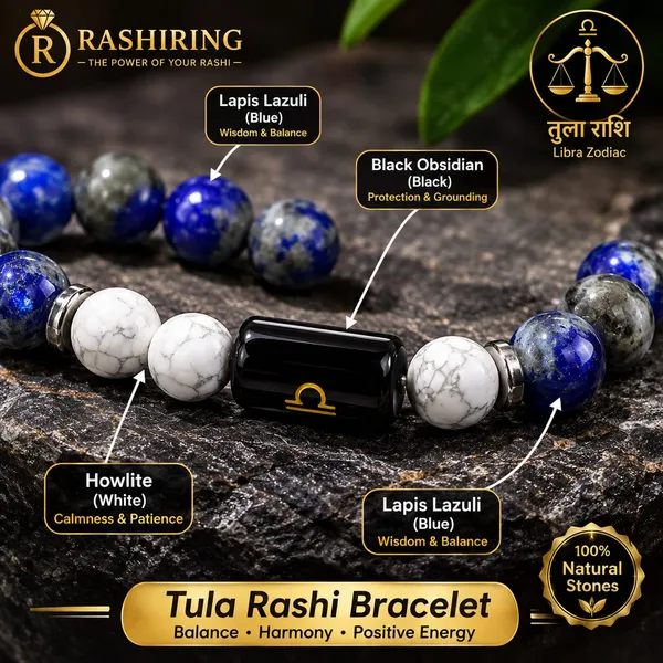 Best_Quality_Original_Lapis_Lazuli_&_Howlite_Zodiac_Band_for_Libra_(तुला_राशि)