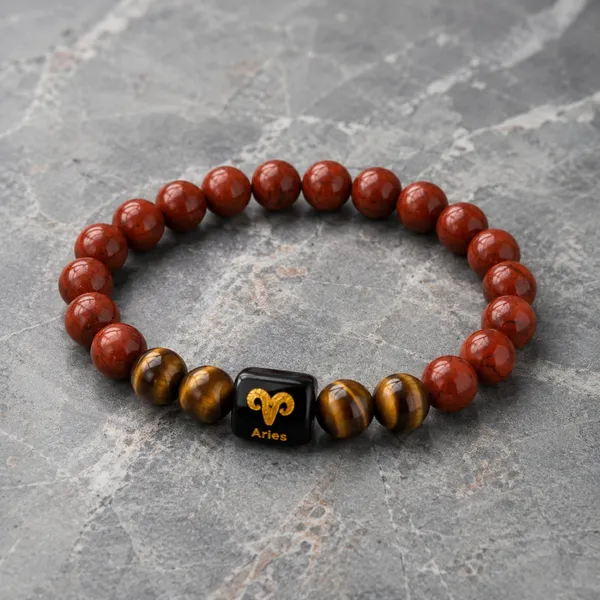 Best_Quality_Original_Red_Jasper_&_Tiger_Eye_Zodiac_Band_for_Aries_(मेष_राशि)