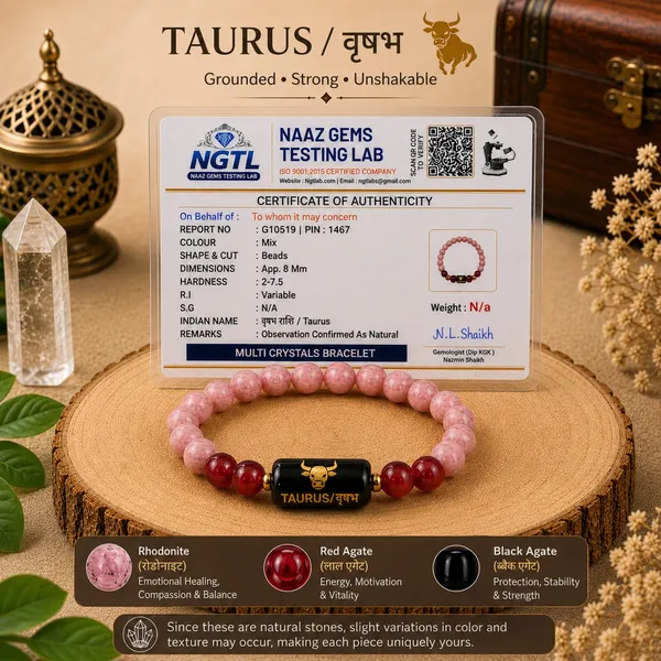 Best_Quality_Original_Sunstone_&_Carnelian_Zodiac_Band_for_Taurus_(वृषभ_राशि)