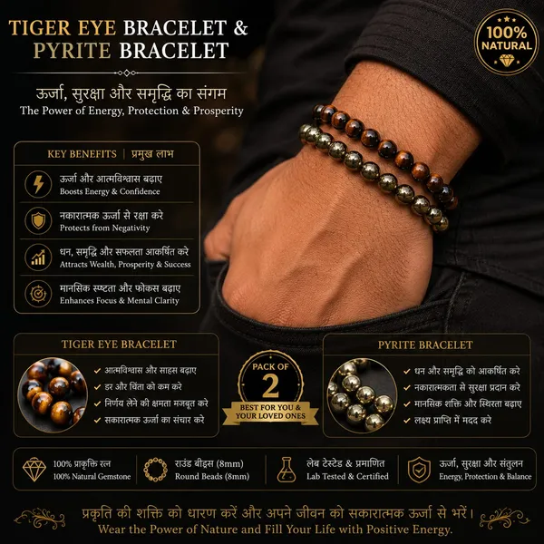Pack_Of_2__Natural_Tiger_Eye_&_Natural_Golden_Pyrite_For_Better_life