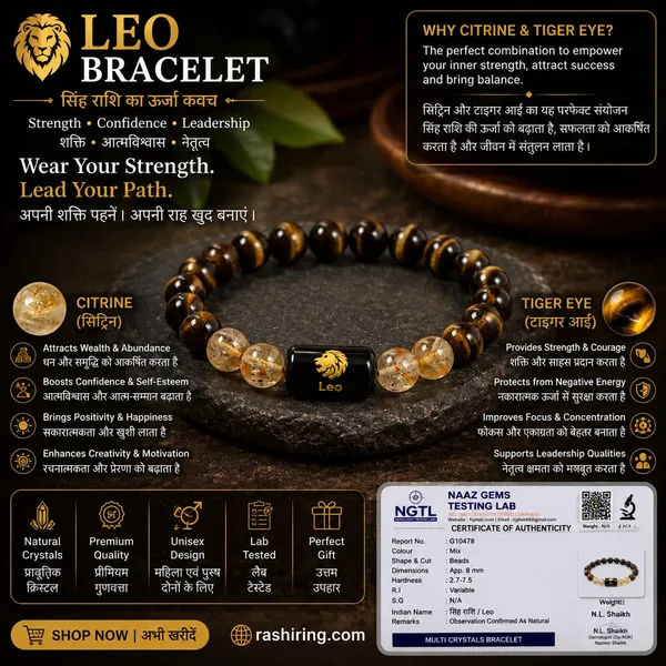 Best_Quality_Original_Tiger_Eye_&_Citrine_Zodiac_Band_for_Leo_(सिंह_राशि)