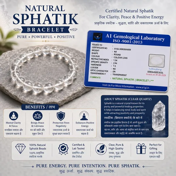 Natural_Sfatic_Clear_Crystal__Bracelet_For_Unisex