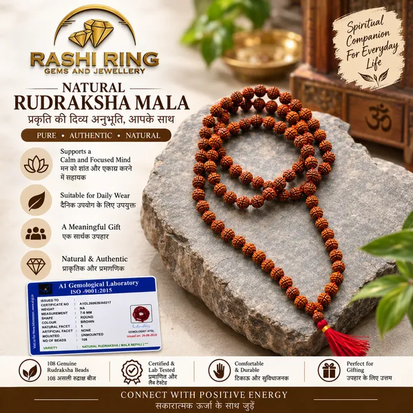 Natural_Brown_Wood_Rudraksha_Mala_With_Red_Tassel