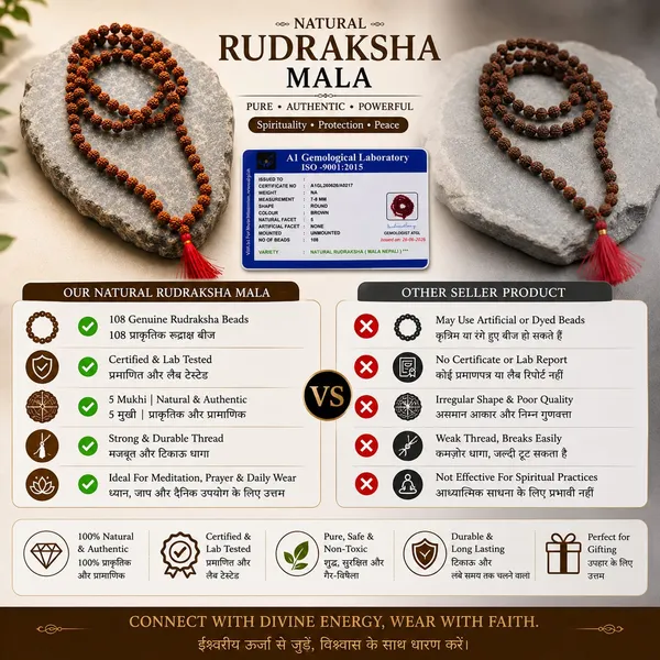 Natural_Brown_Wood_Rudraksha_Mala_With_Red_Tassel