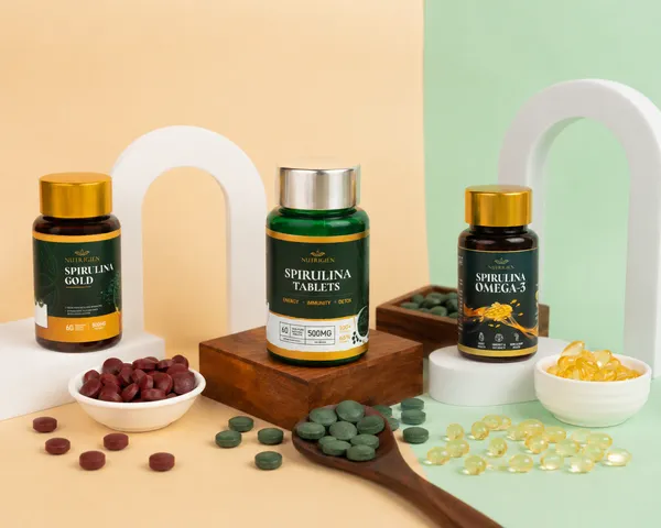 Nutrigien_Pure_Spirulina_Dietary_Supplement_Tablets_+_Nutrigien_Spirulina_Gold_Astaxanthin_Antioxidant_Tablets_+_Nutrigien_Spirulina_Omega-3_Epa_&_Dha_Supplement_Tablets_(Pack_Of_3)