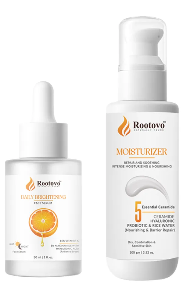 Rootovo_Vitamin_C_Face_Serum_And_Ceramide_Moisturizer_Combo_for_Women_And_Men_Brightening_Face_Serum_with_Vitamin_C_Hydrating_Ceramide_Moisturizer_for_Dry_And_Dull_Skin_Daily_Skincare_Set