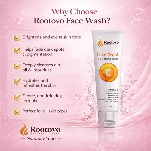 Rootovo_Vitamin_C_Face_Wash_for_Bright_And_Radiant_Skin_Niacinamide,_Pro_Vitamin_B5_And_Alpha_Arbutin_Face_Cleanser_Deep_Cleansing_Face_Wash_for_Dark_Spots,_Glow_And_Hydration_Suitable_for_All_Skin_Types_150_ml_Pack_Of_2