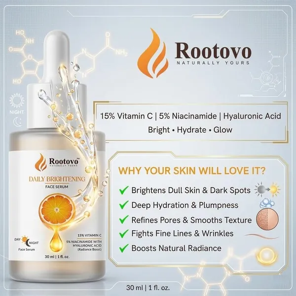 Rootovo_Vitamin_C_Face_Serum_30ml_15%_Vitamin_C_+_5%_Niacinamide_And_Hyaluronic_Acid_Skin_Brightening,_Dark_Spot_Removal_And_Hydrating_Serum_Collagen_Boosting_Face_Serum_for_Glowing_Skin_For_Men_And_Women