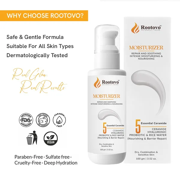 Rootovo_Moisturizer_And_Sunscreen_Combo_5_Ceramide_Hydrating_Moisturizer_100_gm_+_SPF_50+_PA+++_Broad_Spectrum_Sunscreen_50gm_For_Nourished,_Protected_And_Glowing_SkinSuitable_for_All_Skin_Types