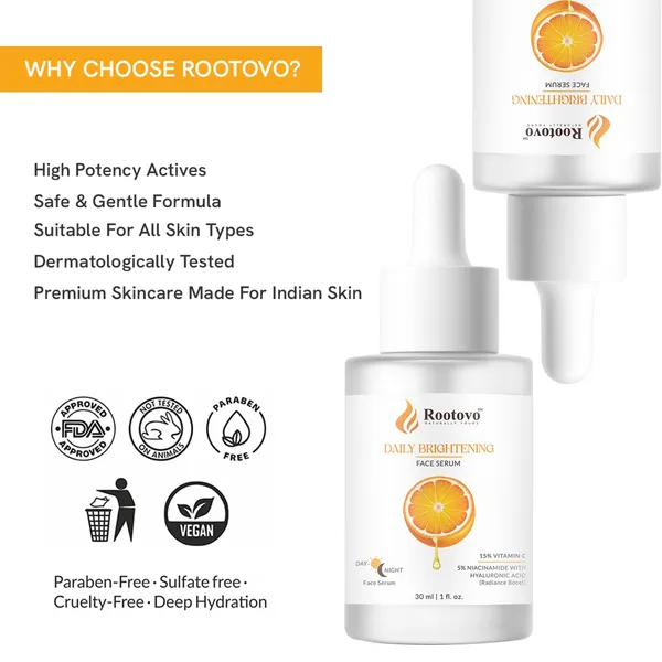 Rootovo_Vitamin_C_Face_Serum_And_SPF_50+_PA+++_Sunscreen_Combo_Brightening_And_Hydrating_Skincare_Set_for_Glowing_Skin_15%_Vitamin_C,_5%_Niacinamide,_Hyaluronic_Acid,_Alpha_Arbutin,_Aloe_Vera_Extract_For_All_Skin_Types_30ml_+_50g