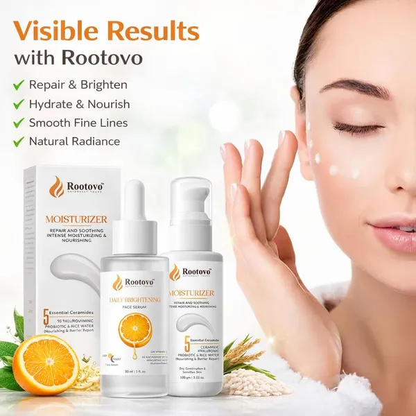 Rootovo_Vitamin_C_Face_Serum_And_Ceramide_Moisturizer_Combo_for_Women_And_Men_Brightening_Face_Serum_with_Vitamin_C_Hydrating_Ceramide_Moisturizer_for_Dry_And_Dull_Skin_Daily_Skincare_Set