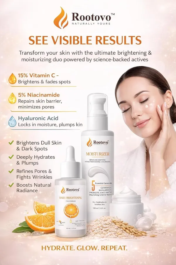 Rootovo_Vitamin_C_Face_Serum_And_Ceramide_Moisturizer_Combo_for_Women_And_Men_Brightening_Face_Serum_with_Vitamin_C_Hydrating_Ceramide_Moisturizer_for_Dry_And_Dull_Skin_Daily_Skincare_Set