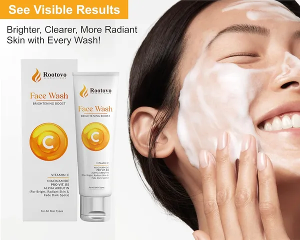 Rootovo_Vitamin_C_Face_Wash_for_Bright_And_Radiant_Skin_Niacinamide,_Pro_Vitamin_B5_And_Alpha_Arbutin_Face_Cleanser_Deep_Cleansing_Face_Wash_for_Dark_Spots,_Glow_And_Hydration_Suitable_for_All_Skin_Types
