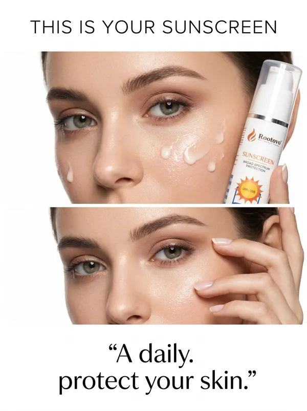 Rootovo_Sunscreen_Broad_Spectrum_Protection_SPF_50+_PA+++_With_Aloe_Vera_Extract,_Niacinamide,_Hyaluronic_Acid,_Alpha_Arbutin_UVA/UVB_And_Blue_Light_Protection_Anti-Pollution_Factor_(APF)_Lightweight_Cream_No_White_Cast_Dermatology_Tested_Combo_50_g_+_50_g_Pack_of_2
