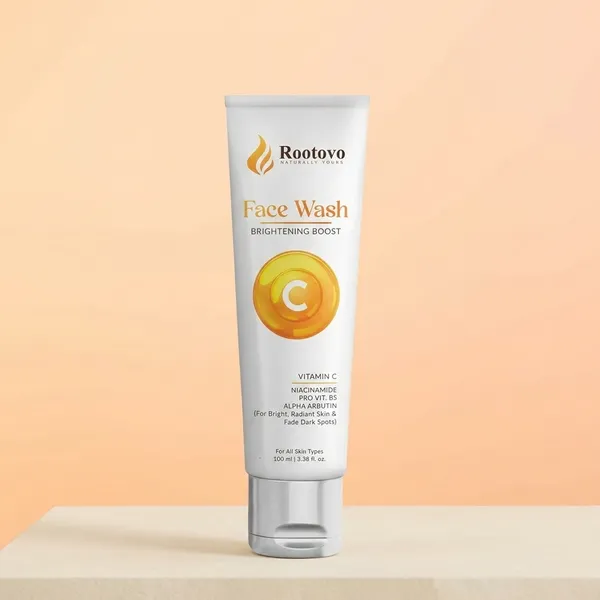 Rootovo_Vitamin_C_Face_Wash_with_Niacinamide,_Alpha_Arbutin_And_Pro-Vitamin_B5_Brightening,_Deep_Cleansing_And_Hydrating_Face_Cleanser_for_Glowing_Skin,_Even-Toned_And_Fresh_Skin_All_Skin_Types_Face_Wash_For_Women_And_Men_Combo_100_ml_+_50_ml