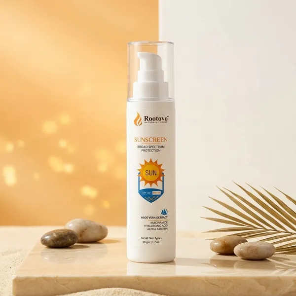 Rootovo_Rootovo_Sunscreen_SPF_50+_PA+++_Broad_Spectrum_Protection_UVA_And_UVB_Protection_with_Aloe_Vera_Extract,_Niacinamide,_Hyaluronic_Acid_And_Alpha_Arbutin_Sunscreen_for_Men_And_Women_50_gm