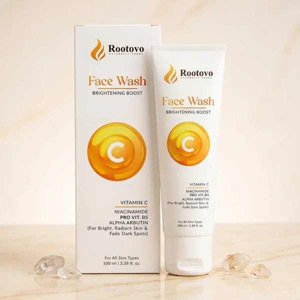 Rootovo_Vitamin_C_Face_Wash_for_Bright_And_Radiant_Skin_Niacinamide,_Pro_Vitamin_B5_And_Alpha_Arbutin_Face_Cleanser_Deep_Cleansing_Face_Wash_for_Dark_Spots,_Glow_And_Hydration_Suitable_for_All_Skin_Types