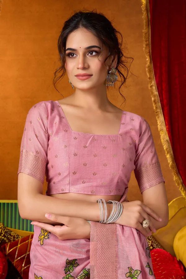 Pink_Modal_Katha_Mina_Work_Zhallar_Saree_For_Women