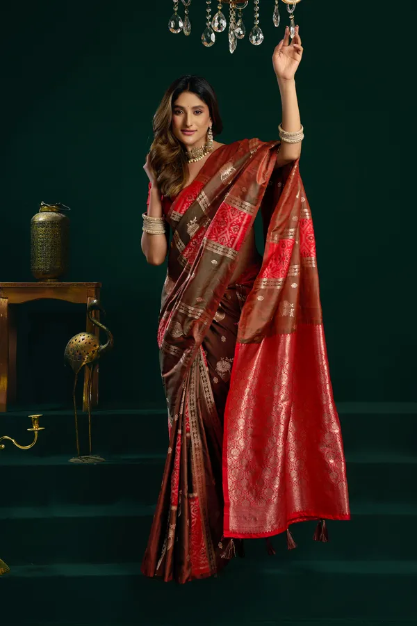 Multi_Soft_Silk_Pom_Pom_Saree_For_Women