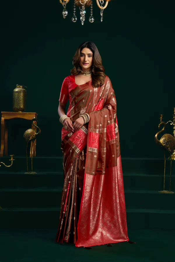 Multi_Soft_Silk_Pom_Pom_Saree_For_Women
