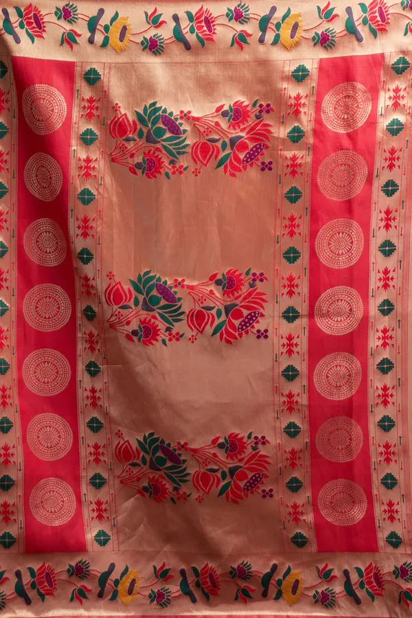 Multicolor_Tissue_Paithani_Meena_Lotus_Zari_Saree_For_Women