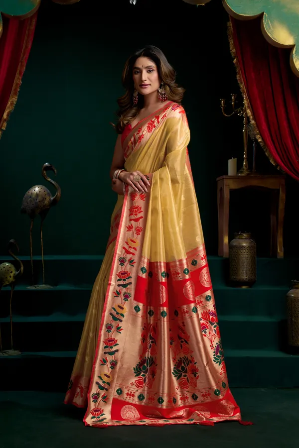 Multicolor_Tissue_Paithani_Mina_Lotus_Zari_Saree_For_Women