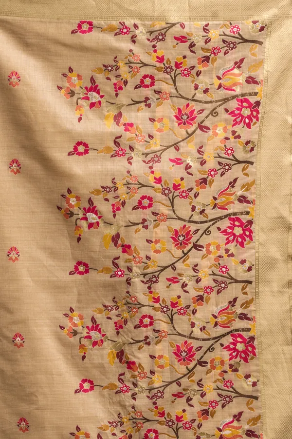 Cream_Munga_Cotton_Meena_Work_Zari_Border_Saree_For_Women