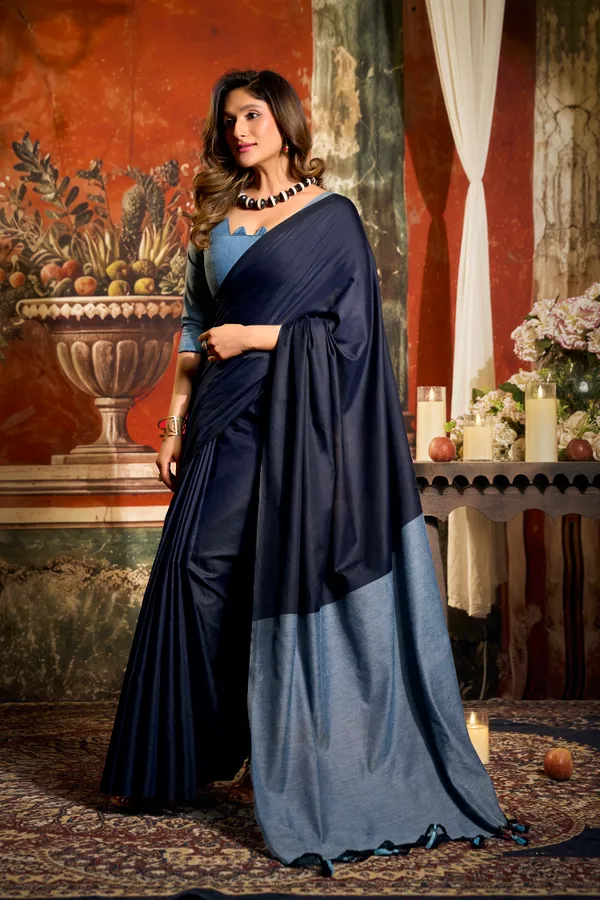 Blue_Mal_Cotton_Contrast_Pallu_Fancy_Tassel_Saree_For_Women