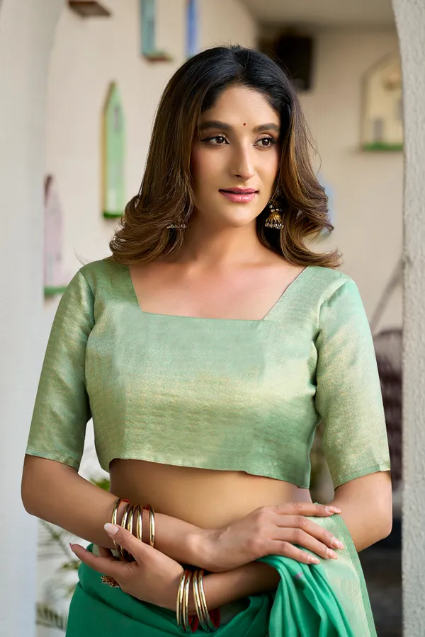 Green_Cotton_Jacquard_Paithani_Pallu_Zari_Tassel_Saree_For_Women