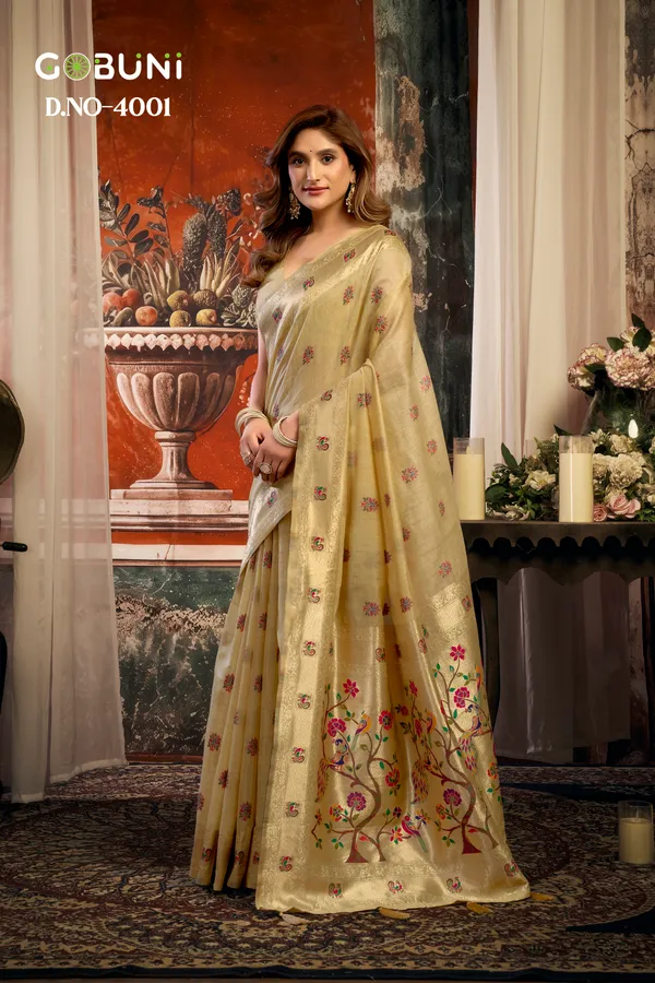 Yellow_Kota_Paithani_Fancy_Tassels_Saree_For_Women