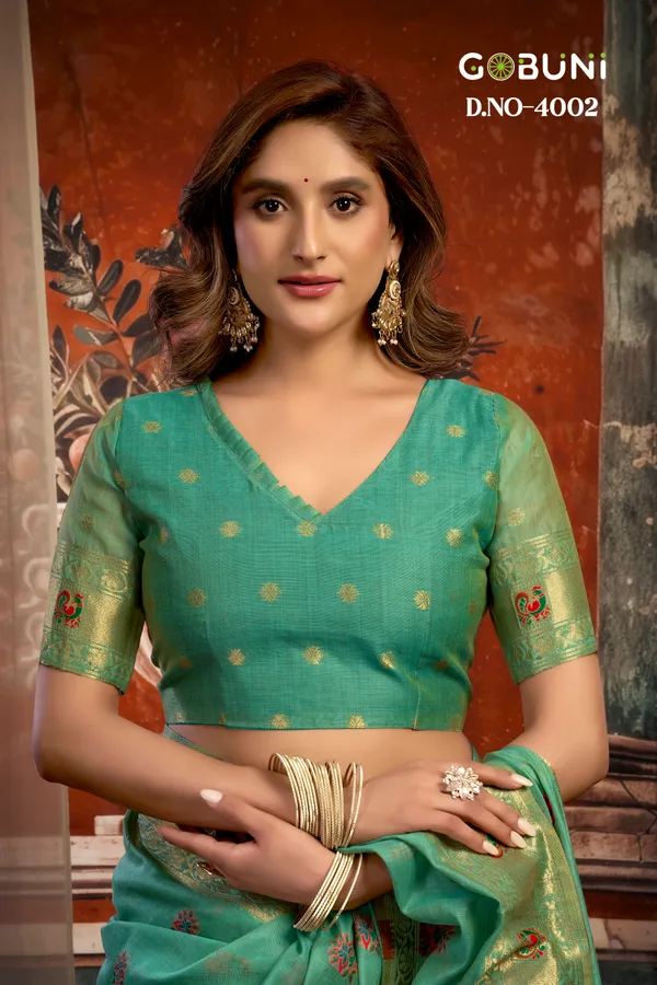 Green_Kota_Paithani_Tassel_Saree_For_Women