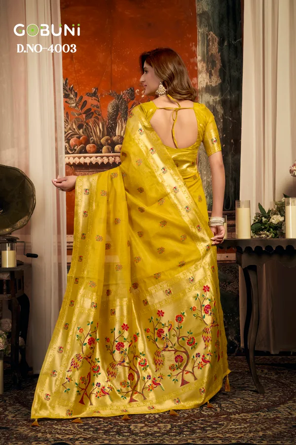 Yellow_Super_Kota_Paithani_Tassel_Saree_For_Women