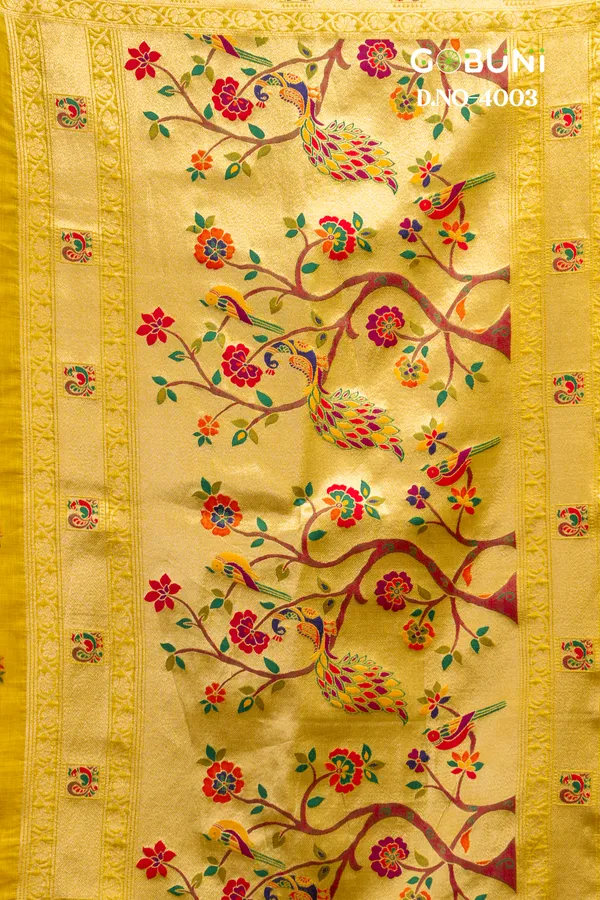 Yellow_Super_Kota_Paithani_Tassel_Saree_For_Women