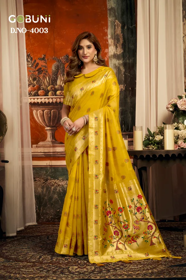 Yellow_Super_Kota_Paithani_Tassel_Saree_For_Women