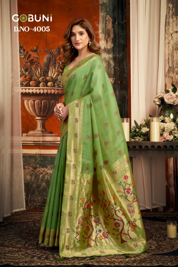 Green_Super_Kota_Paithani_Fancy_Tassel_Saree_For_Women