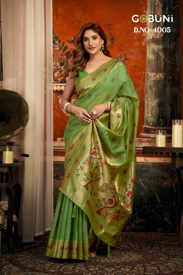 Green_Super_Kota_Paithani_Fancy_Tassel_Saree_For_Women