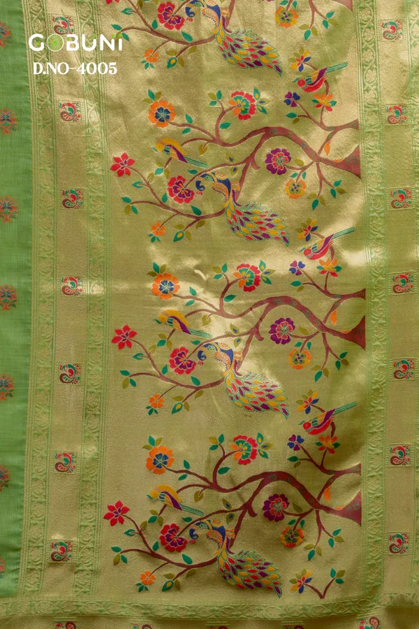 Green_Super_Kota_Paithani_Fancy_Tassel_Saree_For_Women