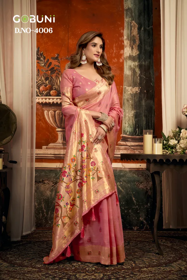 Orange_Kota_Paithani_Fancy_Tassels_Saree_For_Women