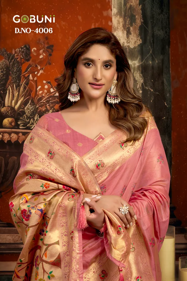 Orange_Kota_Paithani_Fancy_Tassels_Saree_For_Women