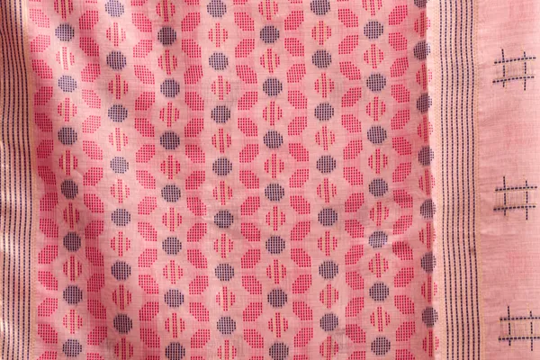 Pink_Spun_Cotton_Zari_Border_Zhallar_Saree_For_Women