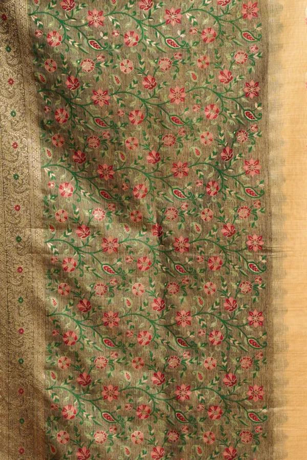 Yellow_Spun_Cotton_Zari_Jhallar_Rich_Pallu_Saree_For_Women