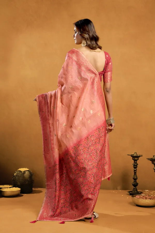 Pink_Spun_Cotton_Zari_Jhallar_Rich_Pallu_Saree_For_Women