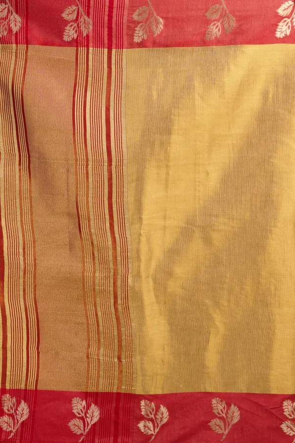 Yellow_And_Red_Soft_Tissue_Contrast_Border_Zhallar_Saree_For_Women
