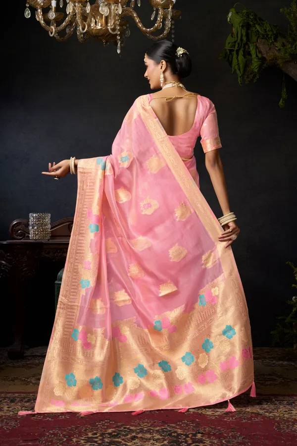 Pink_Organza_Khadi_Zhallar_Saree_For_Women
