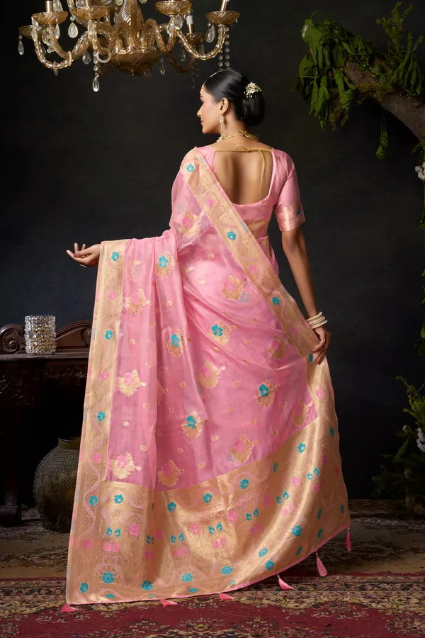 Pink_Organza_Khadi_Zhallar_Saree_For_Women