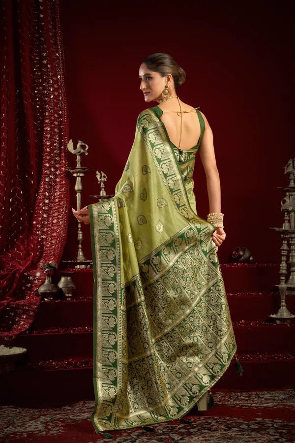 Green_Modal_Banarasi_Zari_Zhallar_Saree_For_Women