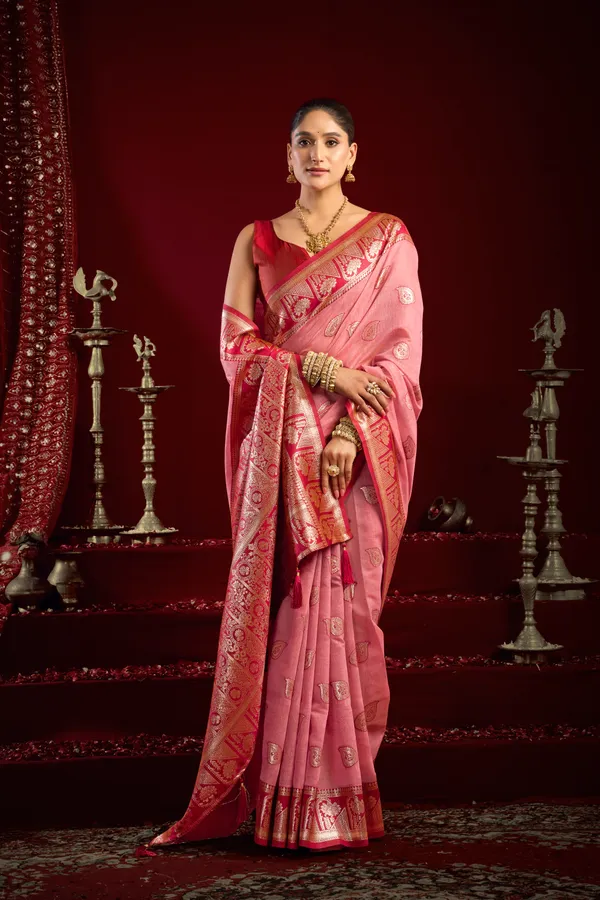 Pink_Modal_Banarasi_Zari_Zhallar_Saree_For_Women